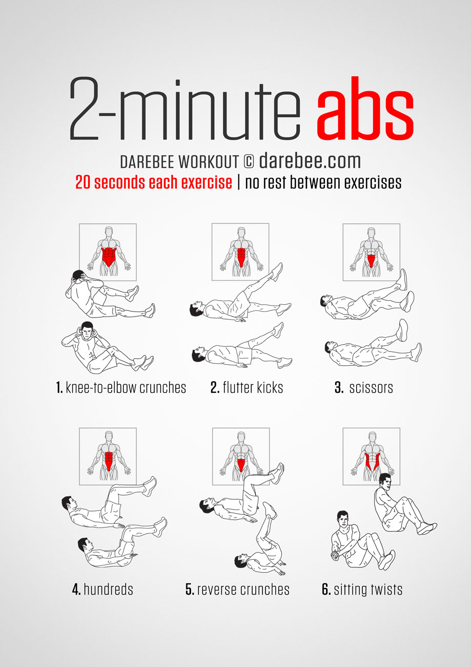 6 Day Best Upper Abs Workout At Home for Burn Fat fast