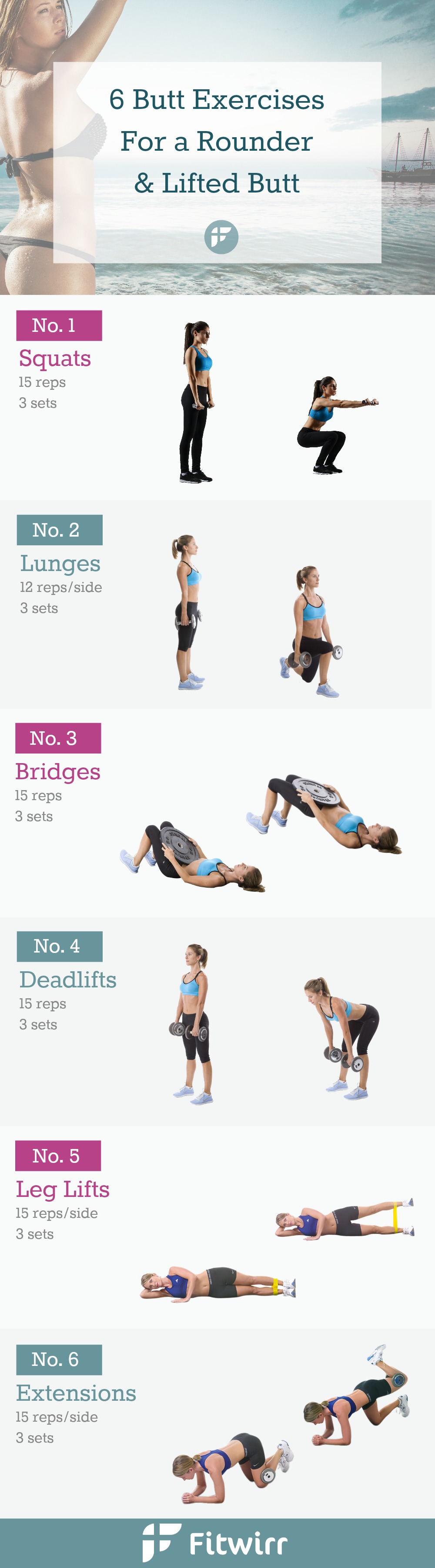 Butt Workout for a Nice Shaped Booty! (At Home Glute Exercise Routine for  Women) - Blogilates