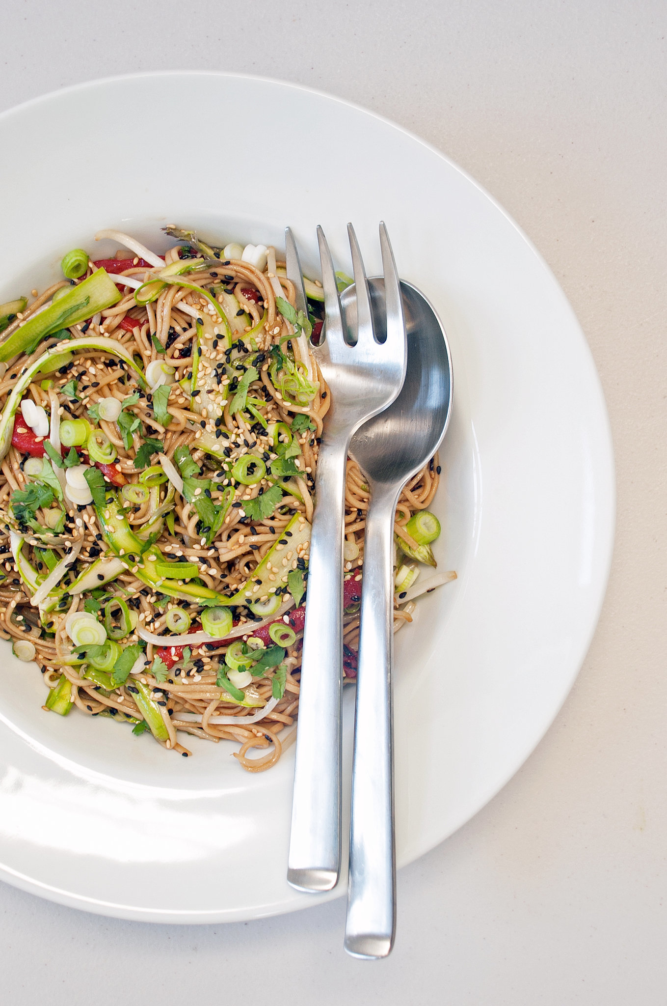 1. Sesame-Ginger Soba Noodle Salad