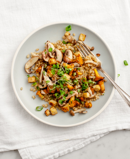 14. Mushrooms and Wheat Berries