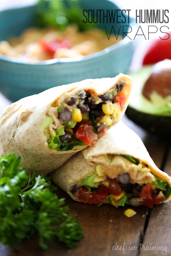 22. Southwest Hummus Wraps