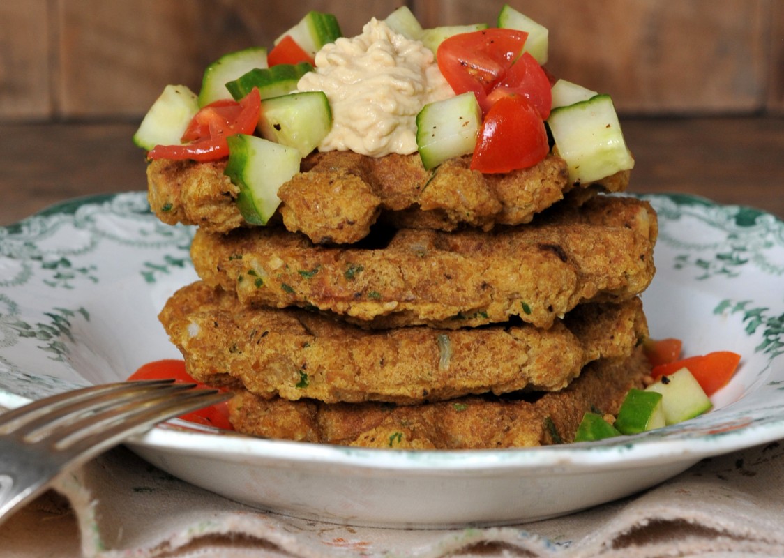 26. Vegan Falafel Waffle