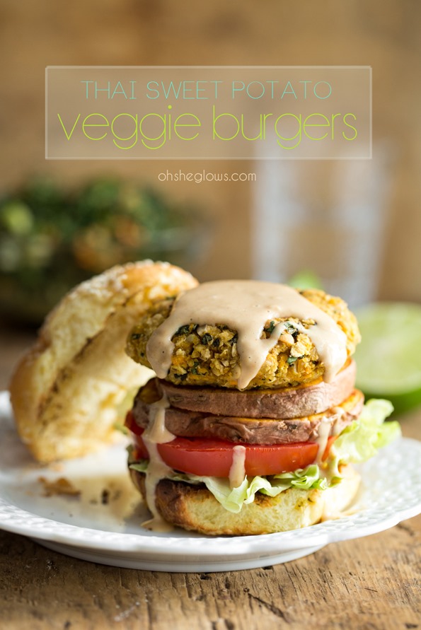 28. Thai Sweet Potato Veggie Burgers