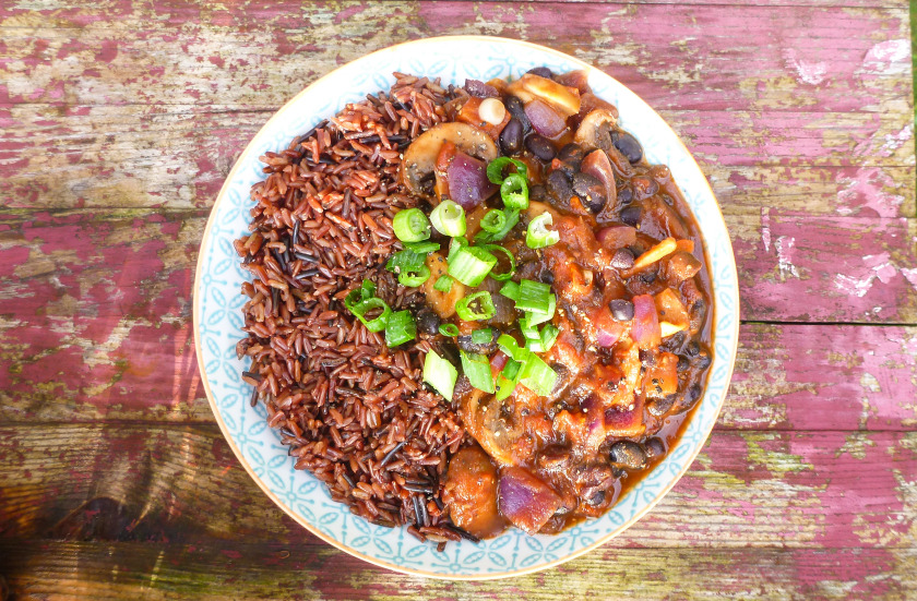 6. Mushroom, Clove and Black Bean Healing Chili