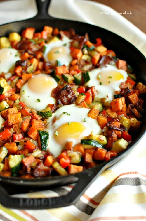 Sweet-Potato-Breakfast-Skillet-with-Bacon-Recipe-AllergyFreeAlaska