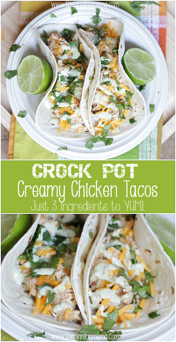 16. Creamy Taco Chicken