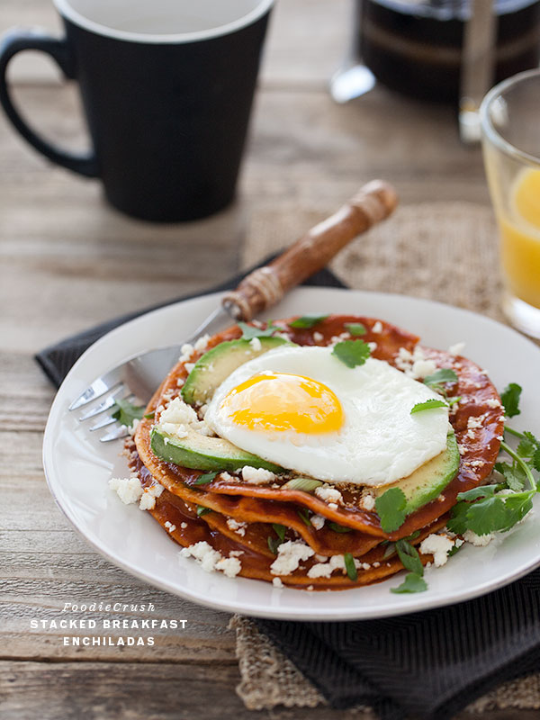 19. Stacked Breakfast Enchiladas