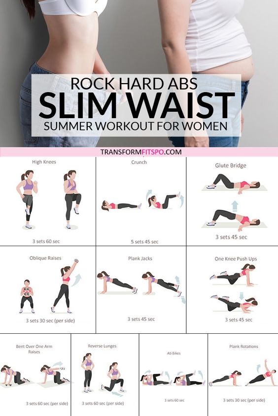 flat stomach exercises for women at home