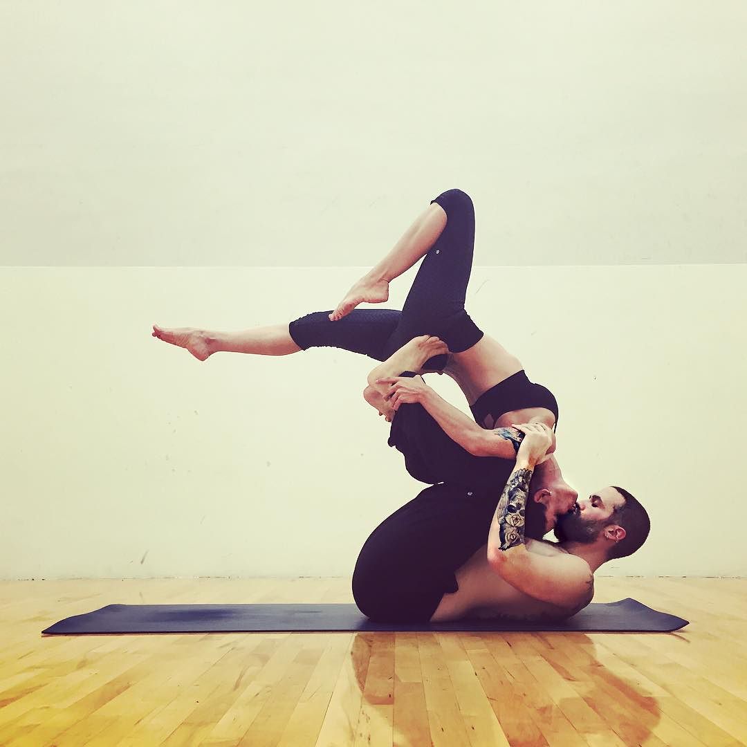 flying bow couples yoga poses - Meditation Magazine