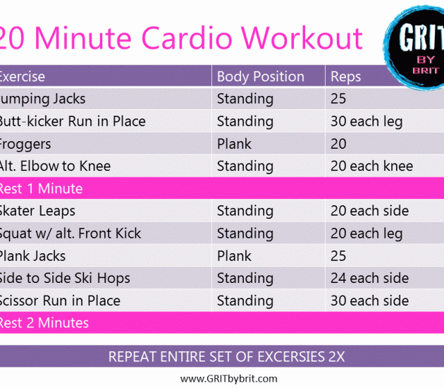 20-minute-cardio-workout – TrimmedandToned