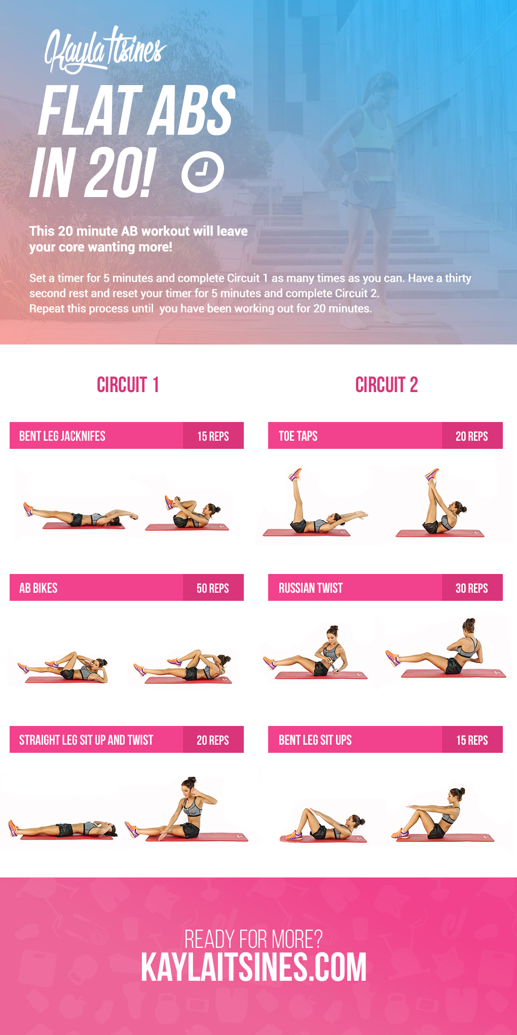 10 Insane 20 Minute Ab Workouts That Will Help You Say Bye To Belly Fat ...